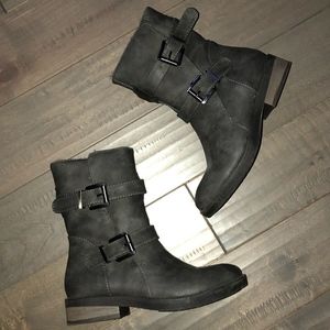 Dark gray short boots